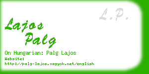 lajos palg business card